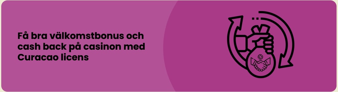 Cash Back varje vecka på många casino med Curacao licens